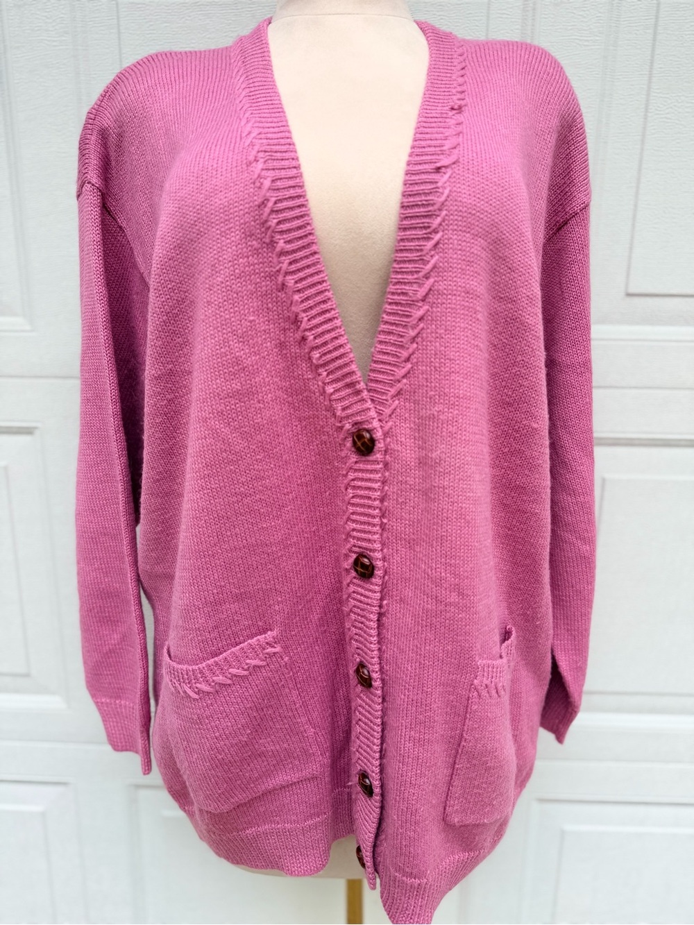 Vintage Plus Size Highgate Ltd Wool Blend Oversized Cardigan Made in Hong Kong